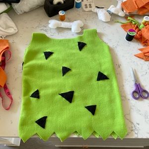 Hand made pebbles Flintstone dress size 2T-3T